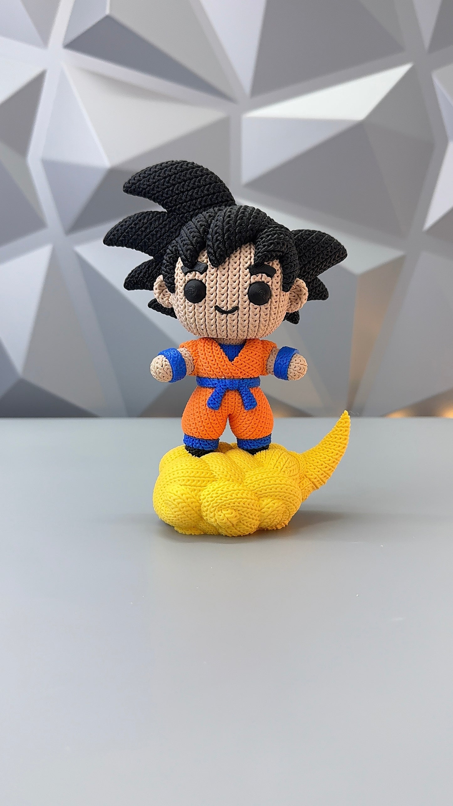 Goku Crochet/Knitted Style 3D Printed Figure Statute Collectible