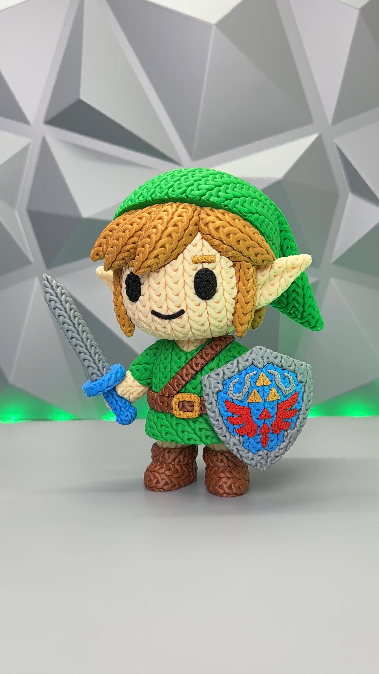 Link Knitted 3D Printed Figure