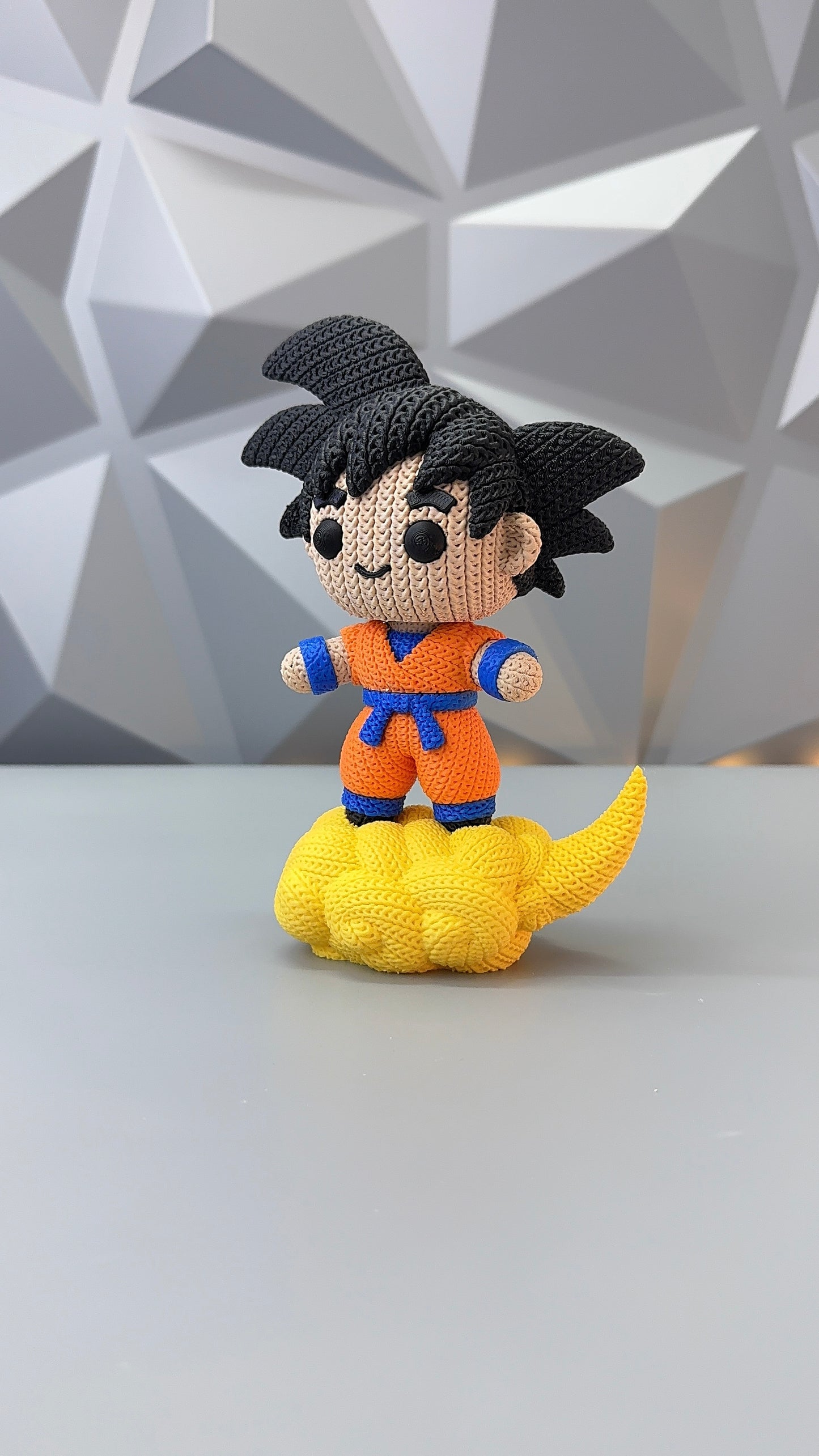 Goku Crochet/Knitted Style 3D Printed Figure Statute Collectible