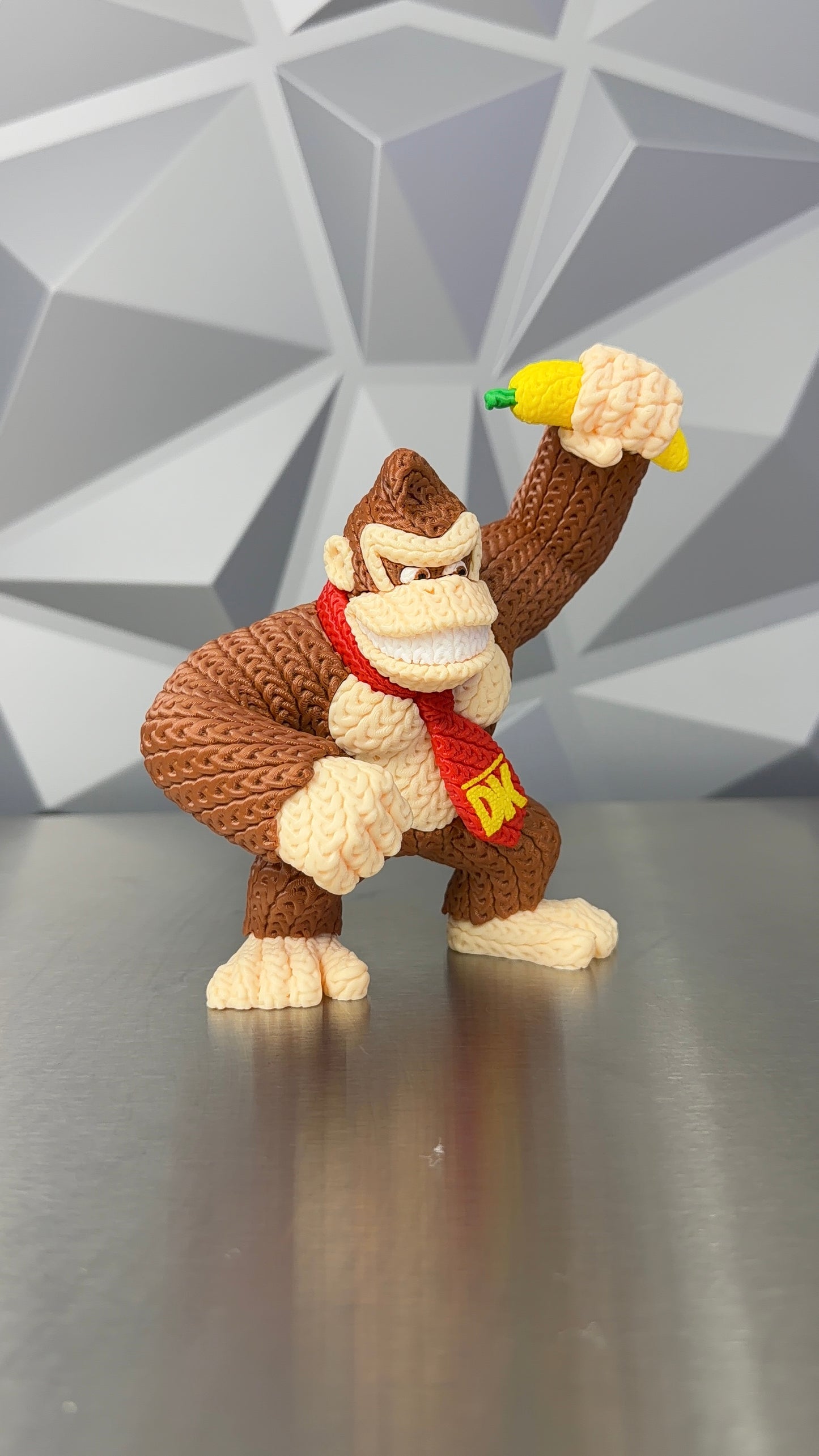 Donkey Kong Knitted 3D Printed