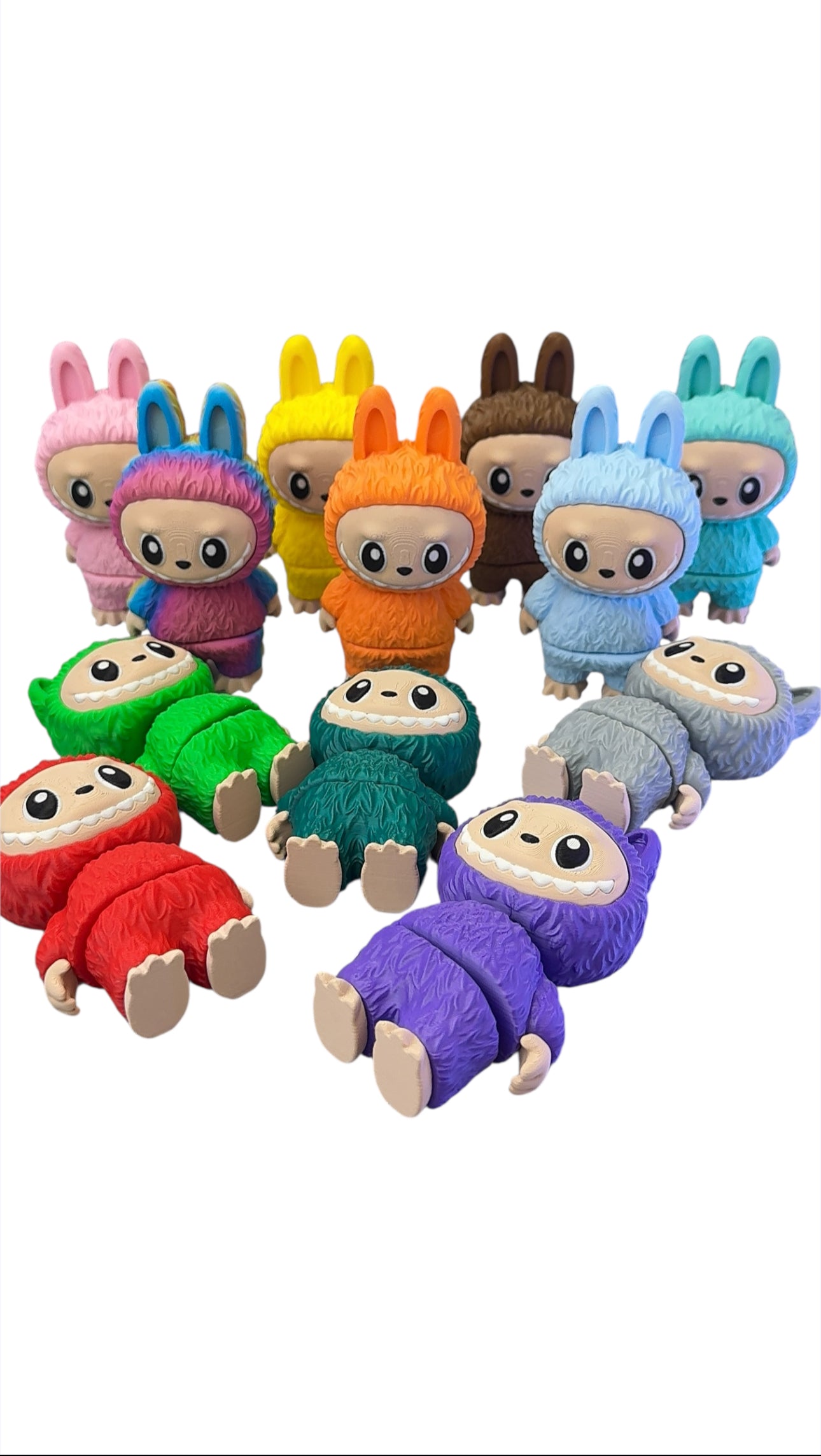 Labubu Flexi Fidget Collectible 3D Printed