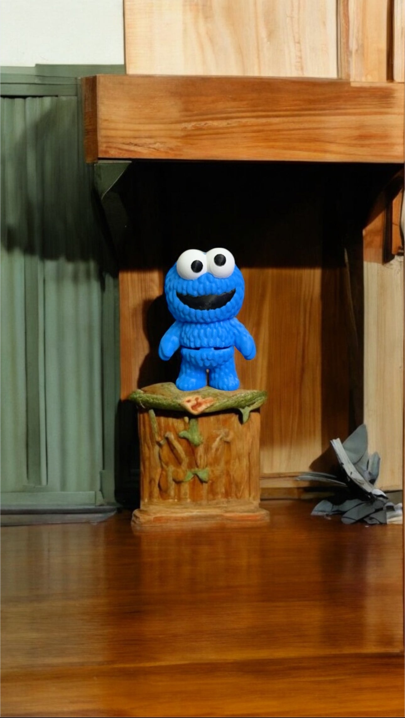 Cookie Monster Flexi Mini Figure 3D Printed