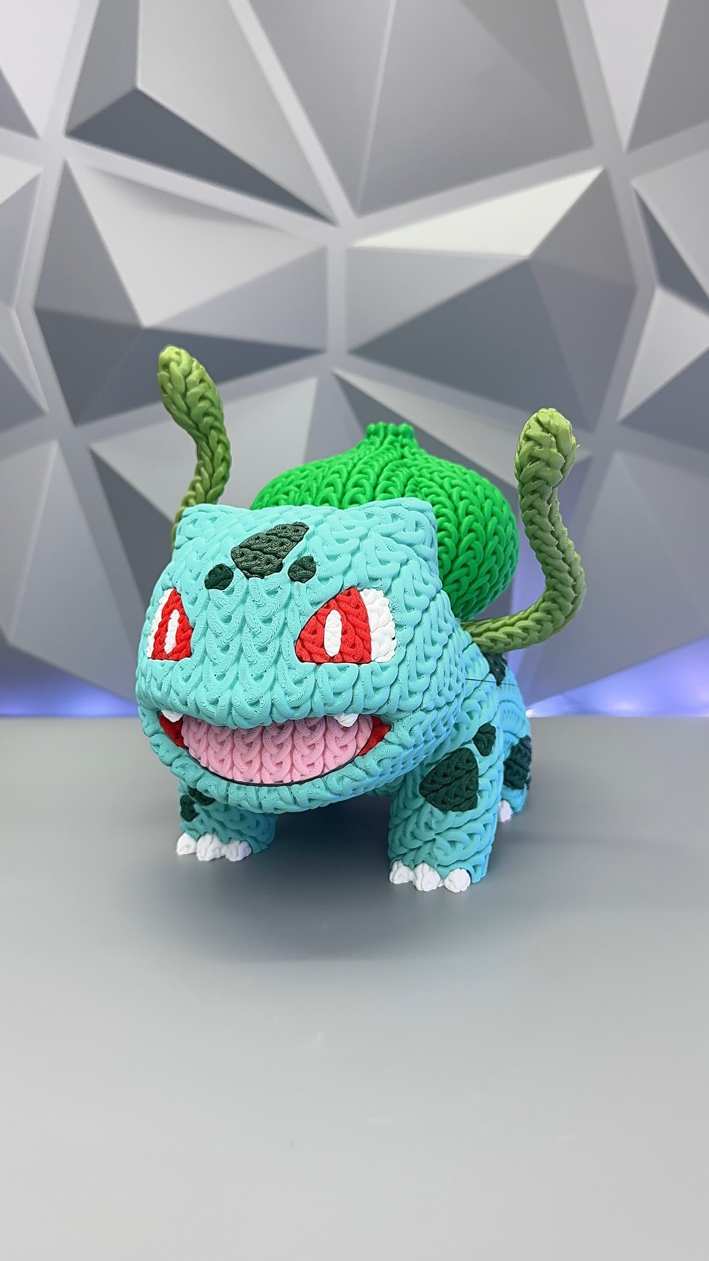 Bulbasaur Knitted 3D Printed Figure