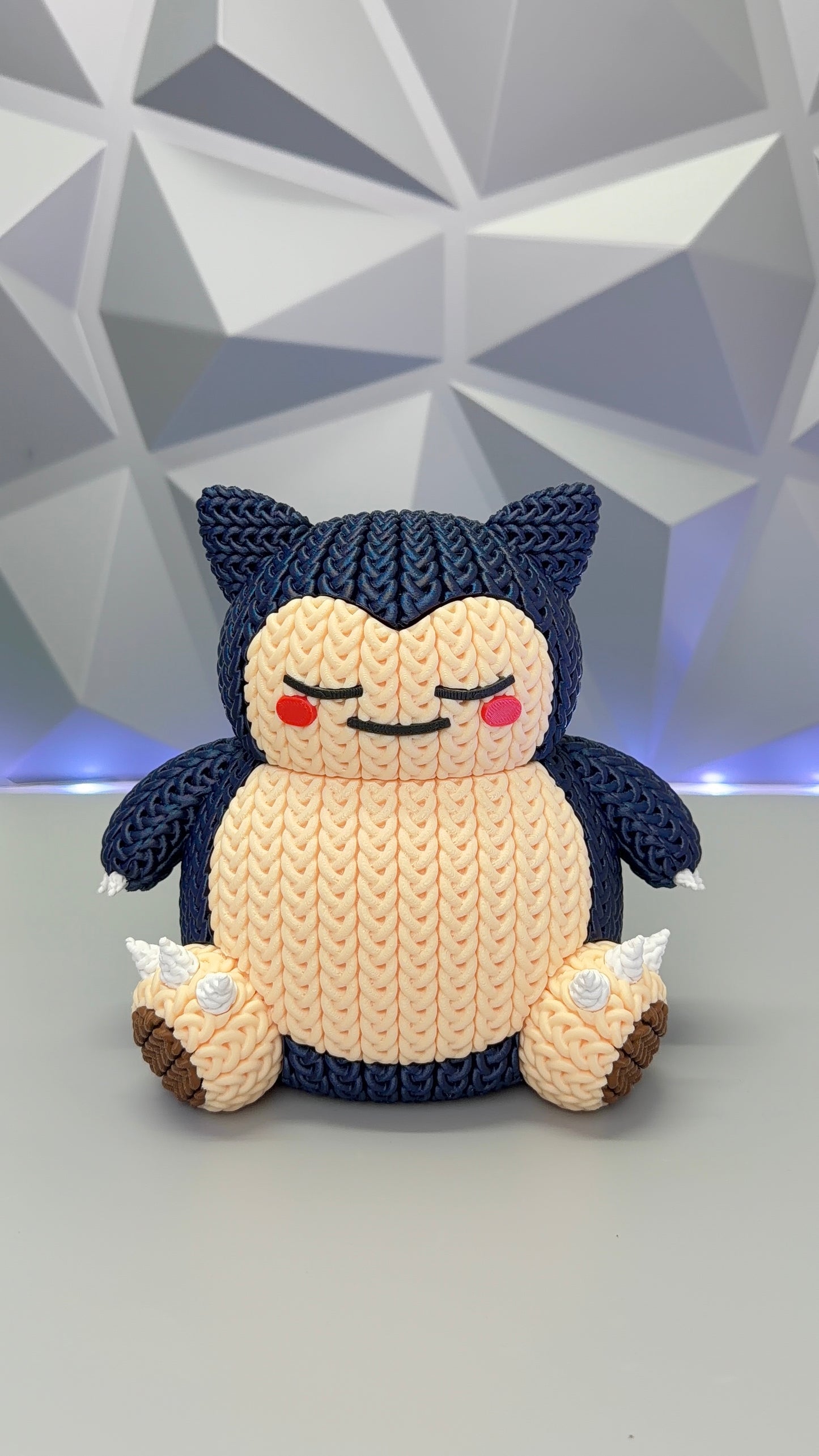 Shiny Snorlax Knitted 3D Printed Figure