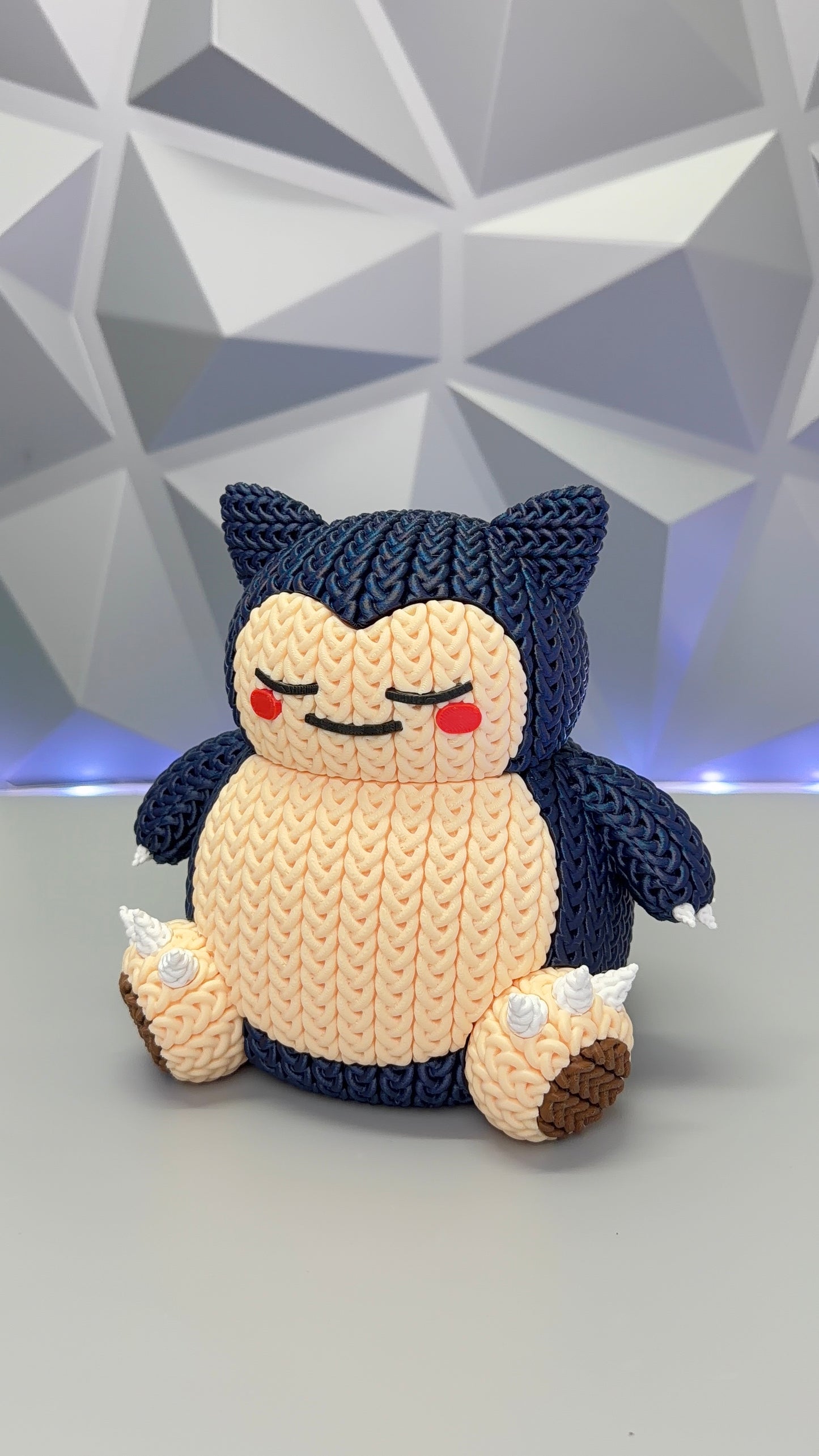 Shiny Snorlax Knitted 3D Printed Figure
