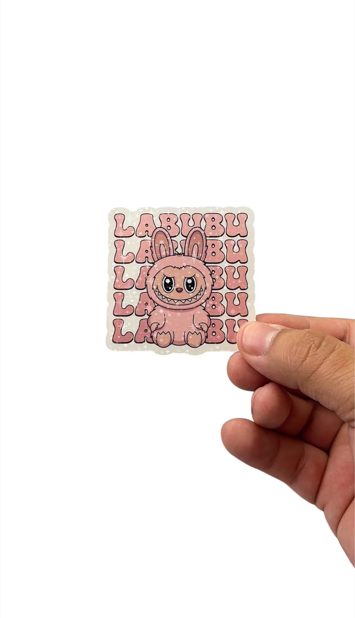 Labubu Holographic Sticker Pack of 30