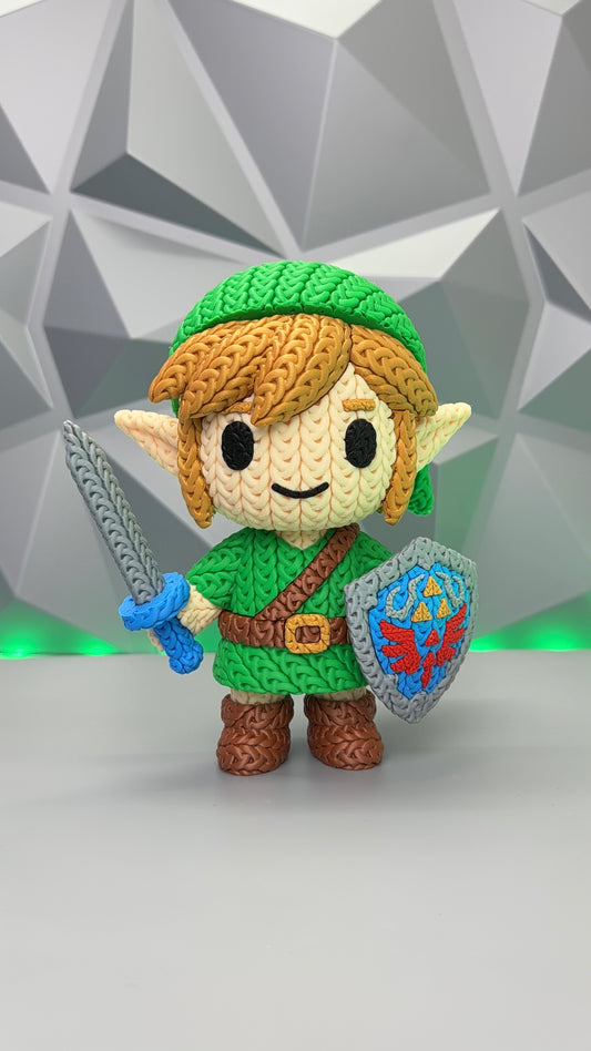 Link Knitted 3D Printed Figure