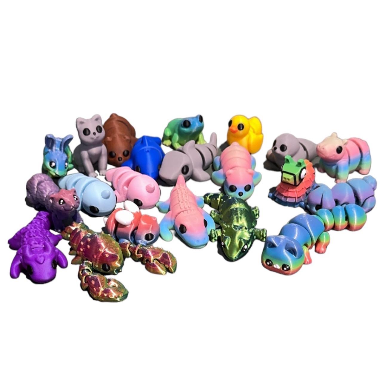 Mini Creature Figurines 3D Printed