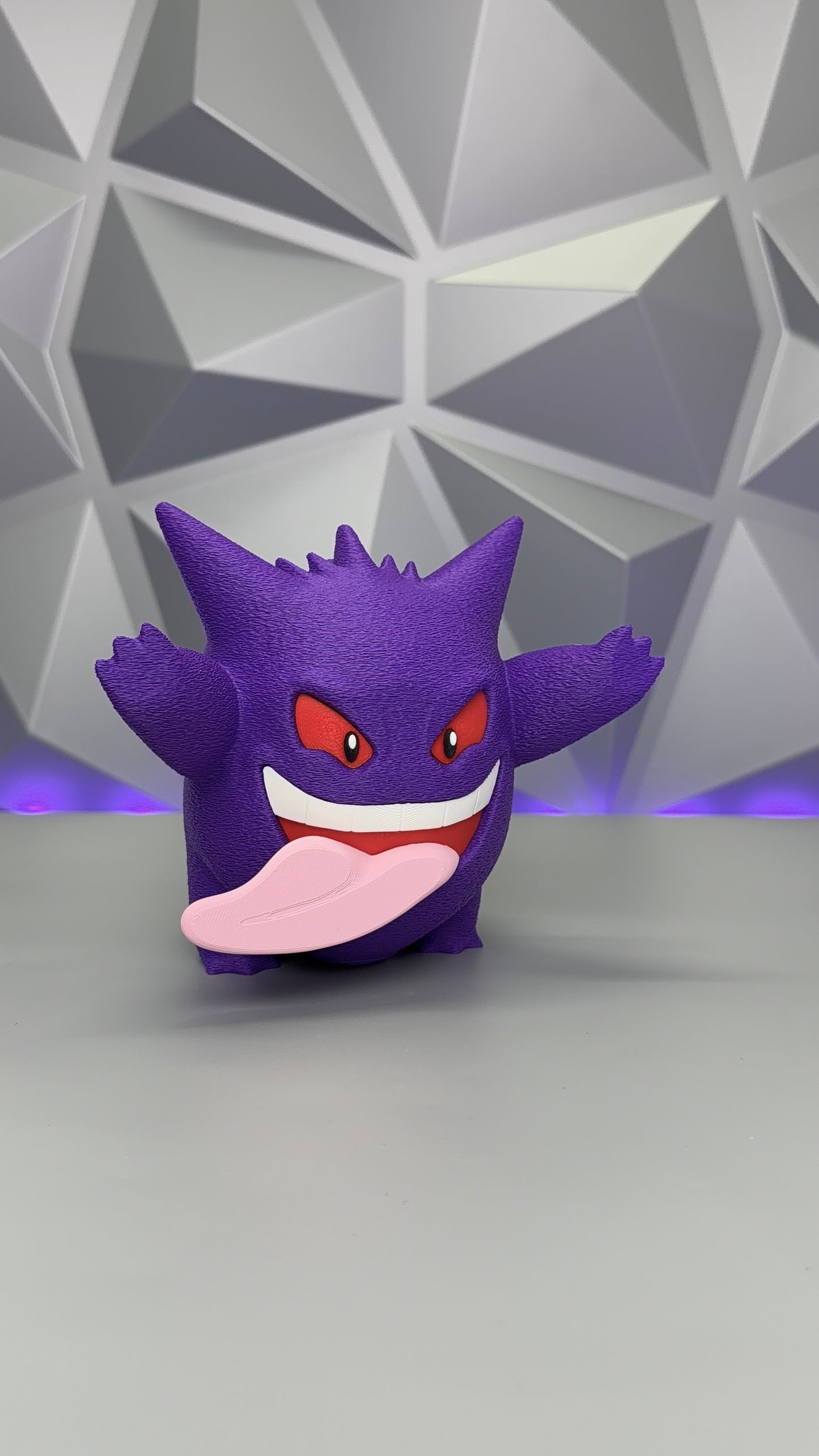 Gengar, Squirtle Window Display Figure | 3D Printed Ghost Pokémon Decor | PC Case & Window Art