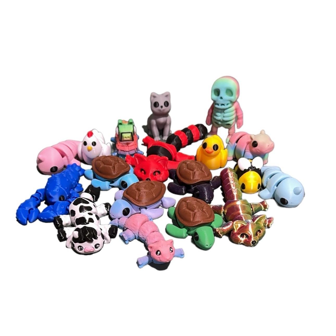 Mini Creature Figurines 3D Printed