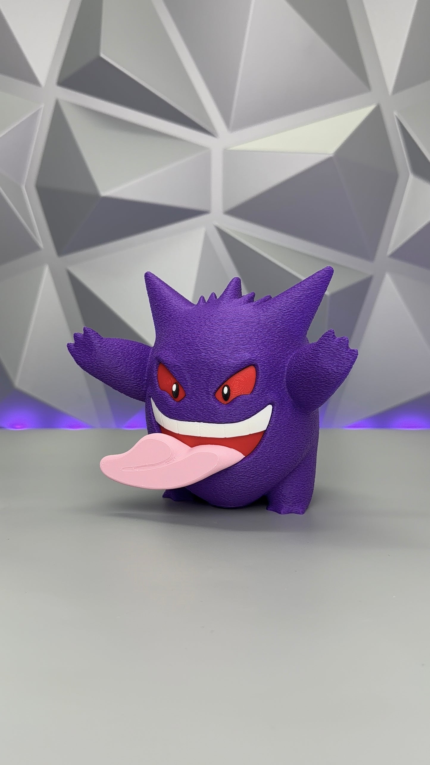Gengar, Squirtle Window Display Figure | 3D Printed Ghost Pokémon Decor | PC Case & Window Art