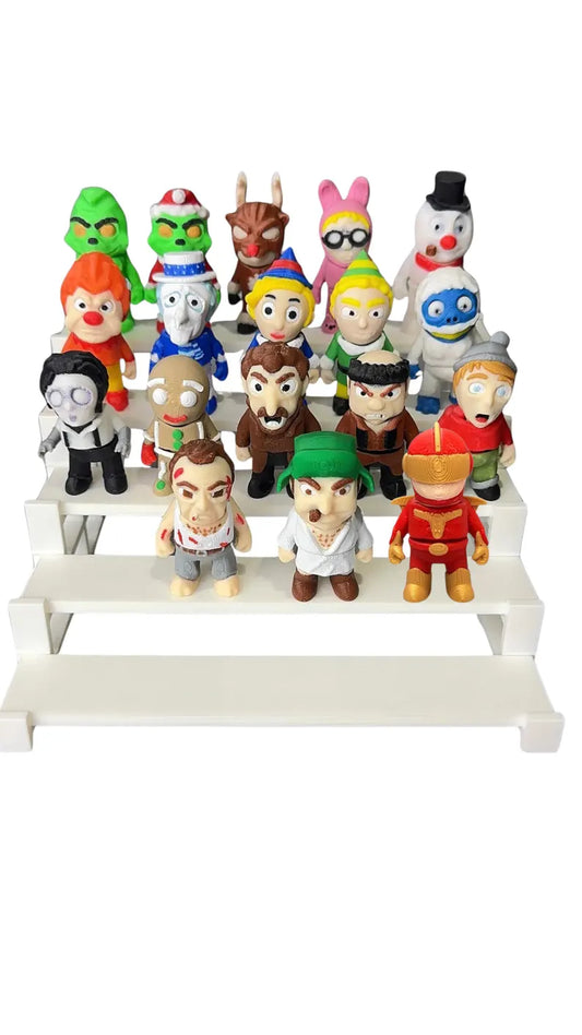 Holiday Mini Figurines 3D Printed