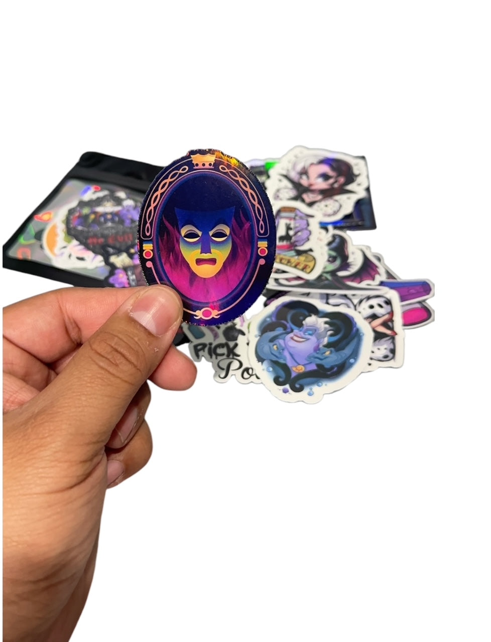 Disney Female Villans Holographic Stickers Pack of 30