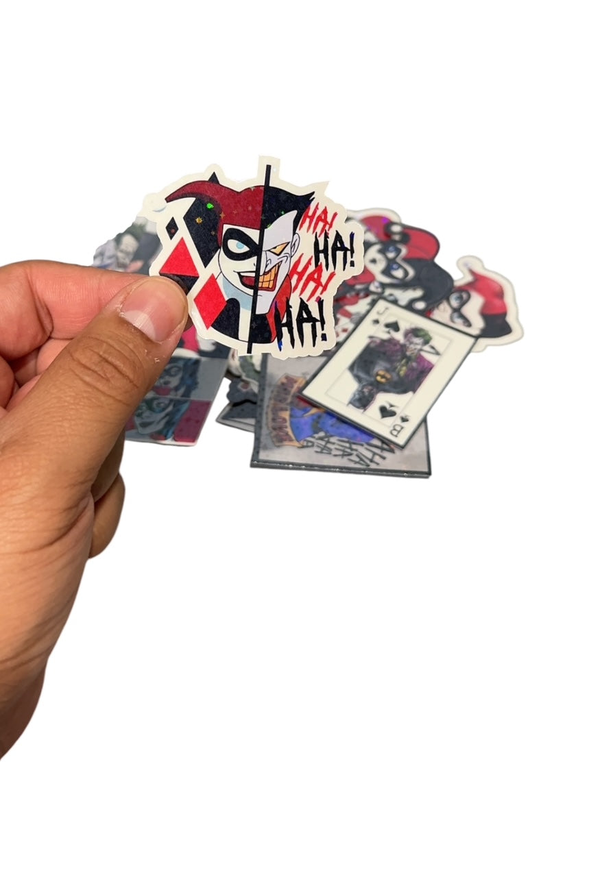 Harley & Joker Holographic Sticker Pack of 30