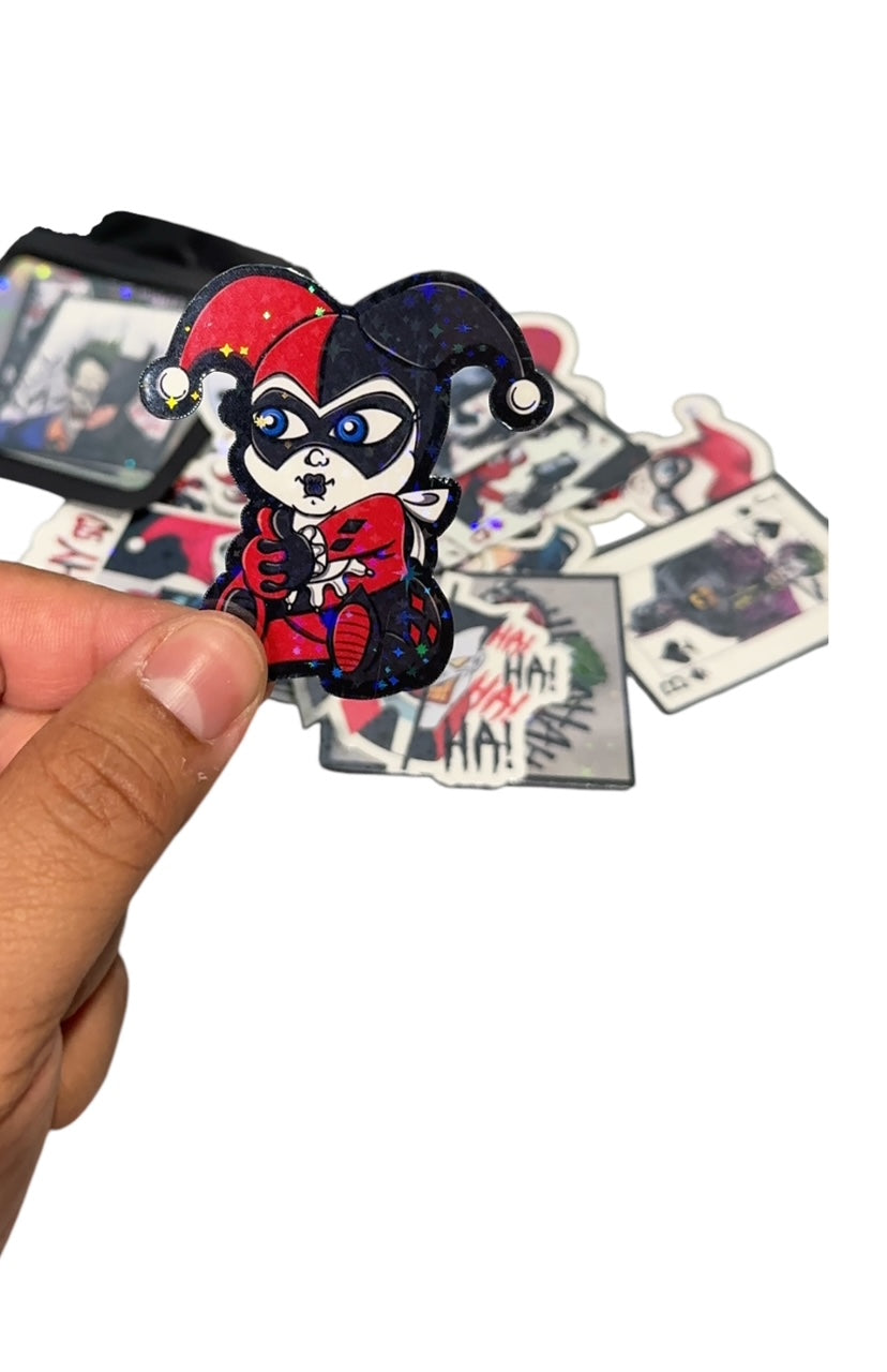 Harley & Joker Holographic Sticker Pack of 30