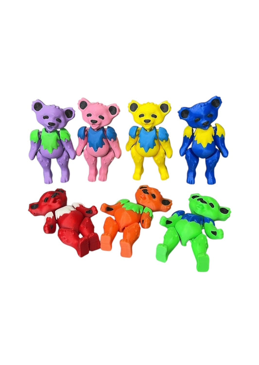 Greatful Bear Collectible Figurine Fidget 3D Printed