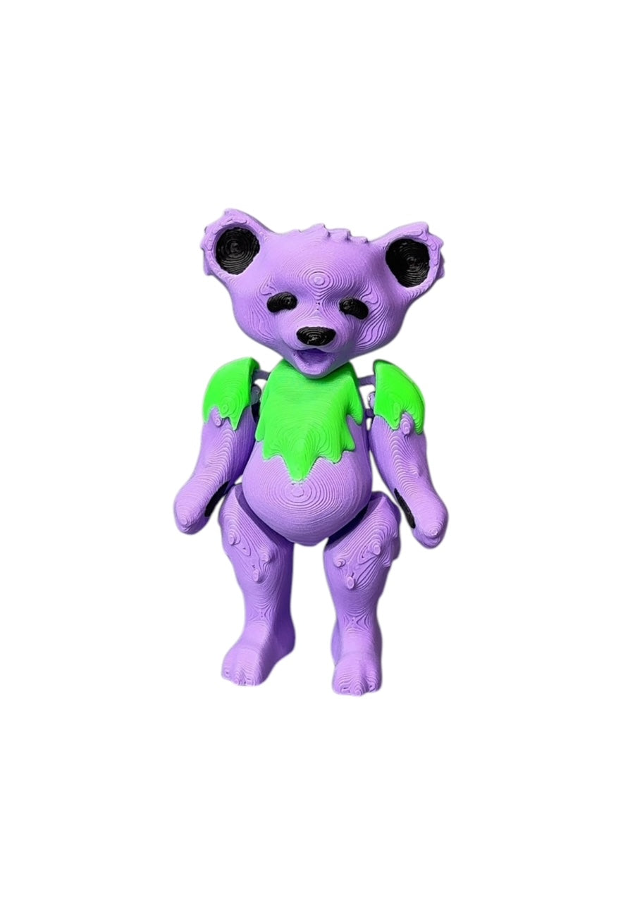 Greatful Bear Collectible Figurine Fidget 3D Printed