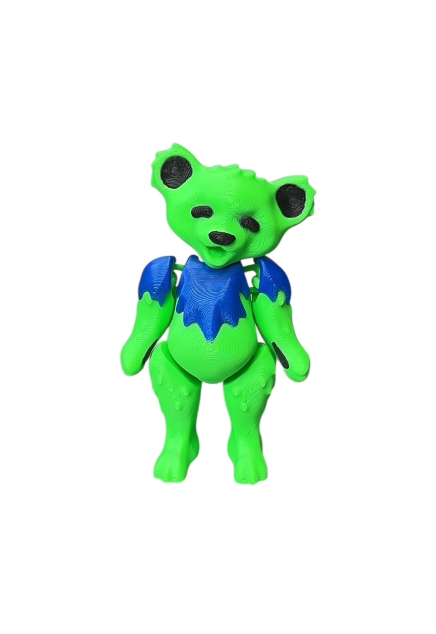 Greatful Bear Collectible Figurine Fidget 3D Printed