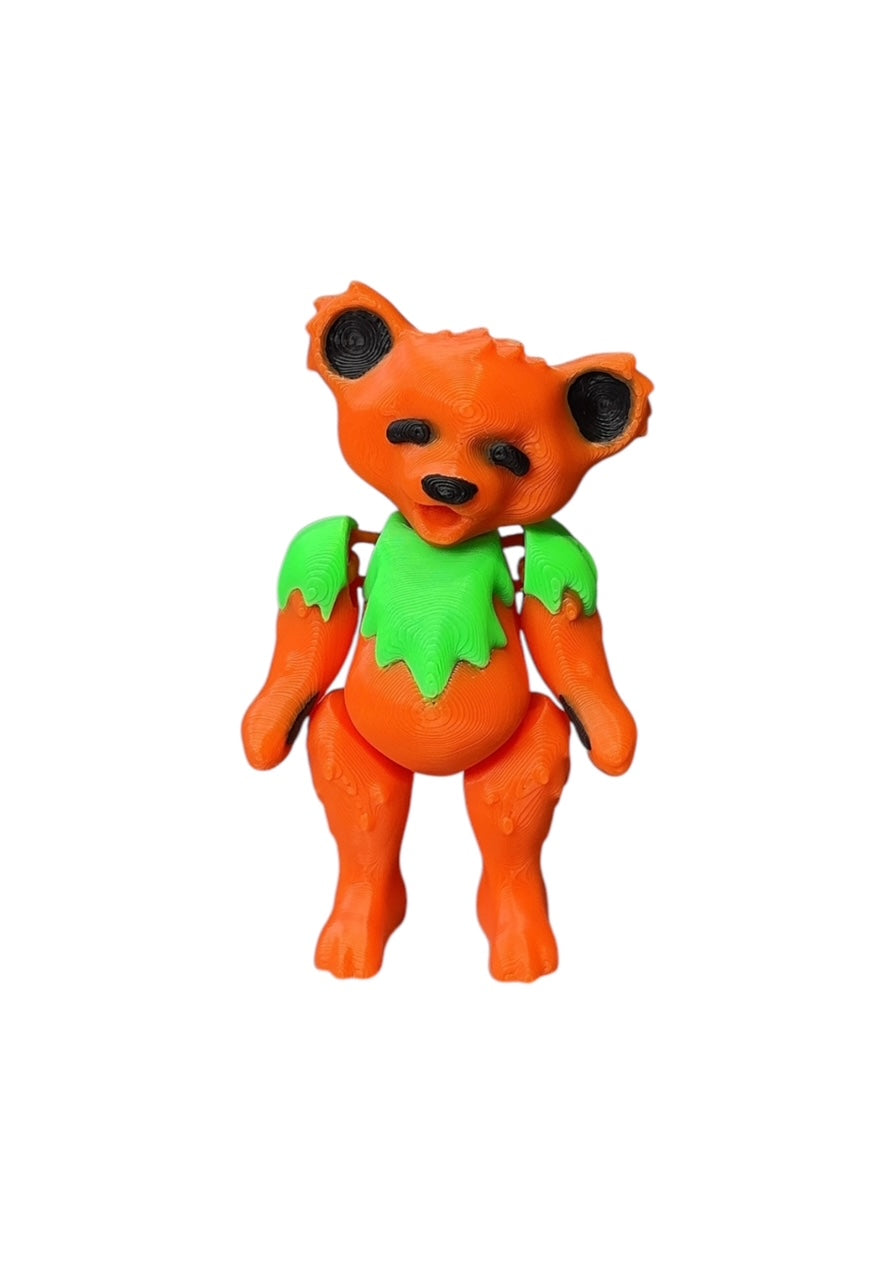 Greatful Bear Collectible Figurine Fidget 3D Printed