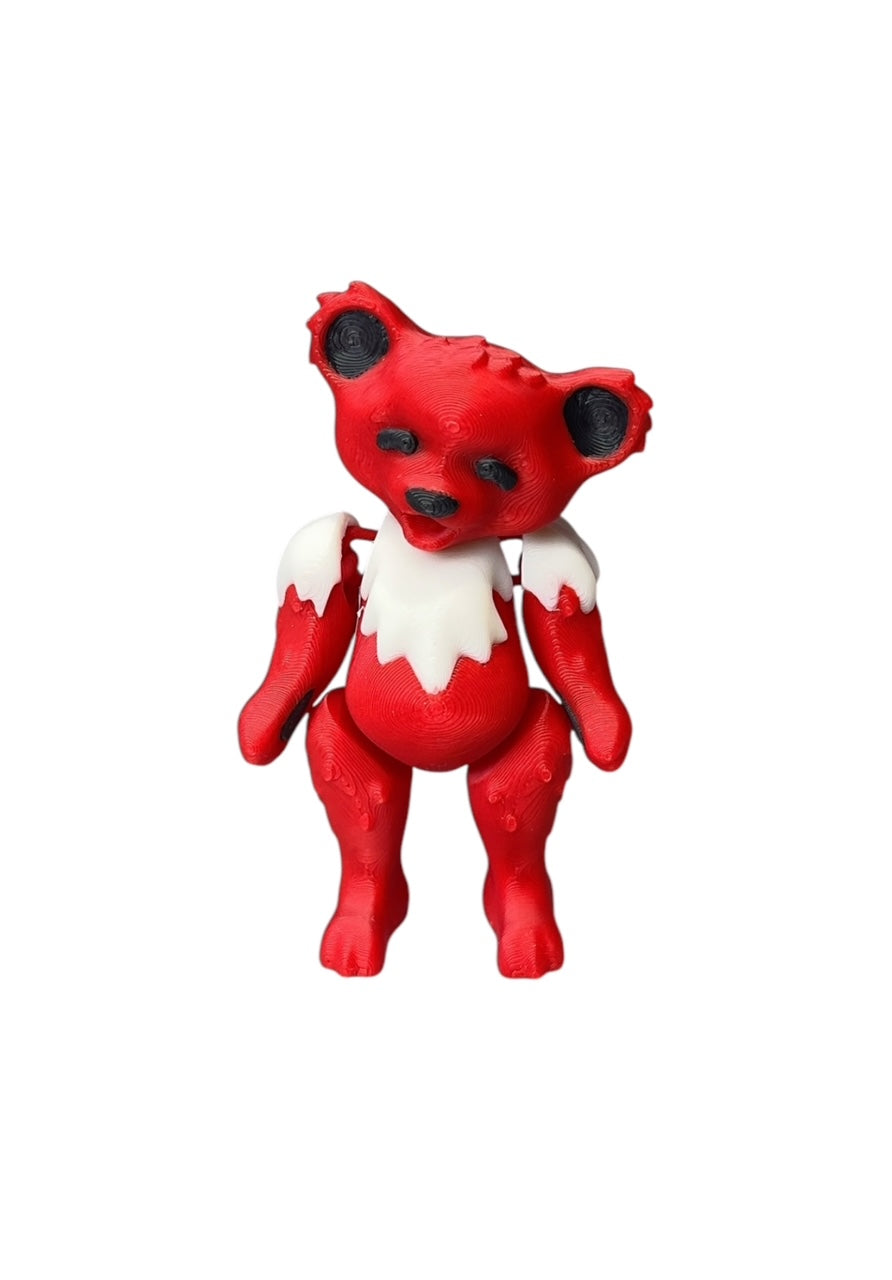 Greatful Bear Collectible Figurine Fidget 3D Printed