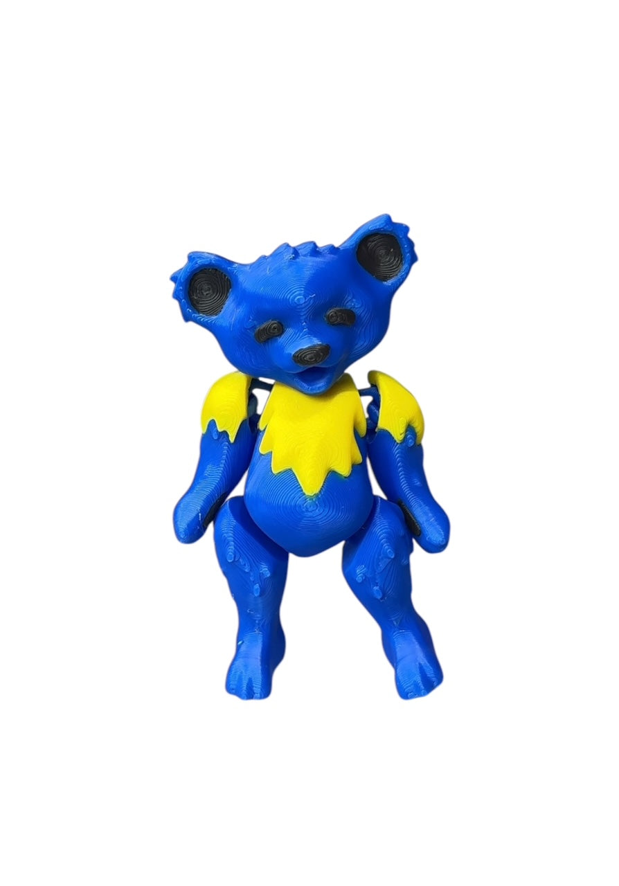 Greatful Bear Collectible Figurine Fidget 3D Printed