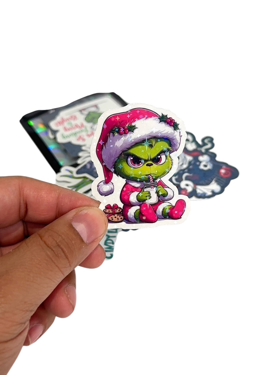 Jack & Grinchy Holographic Sticker Pack of 30