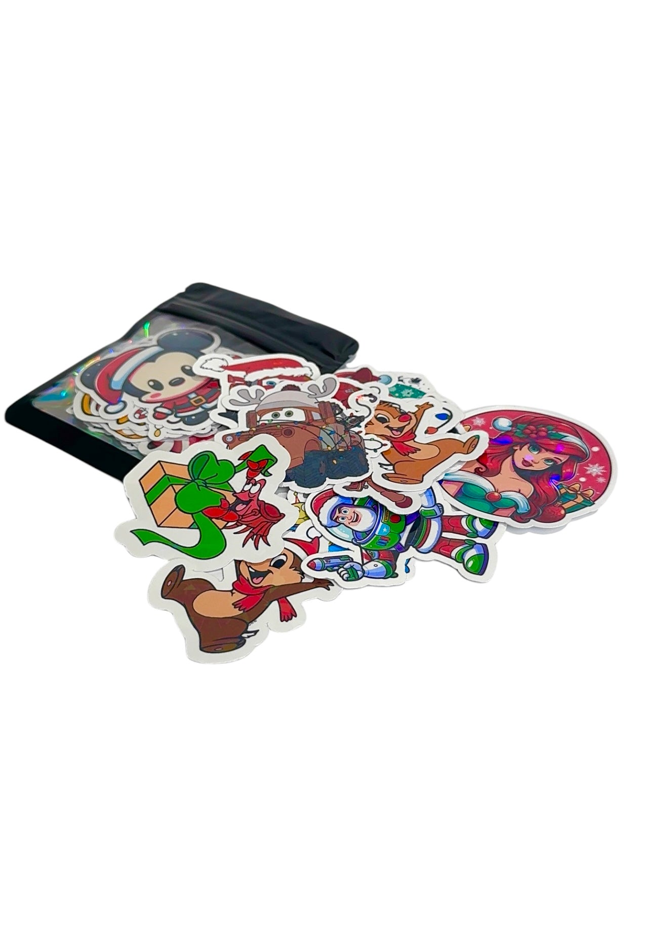 Disney and Pixar Christmas Holographic Sticker Pack of 30