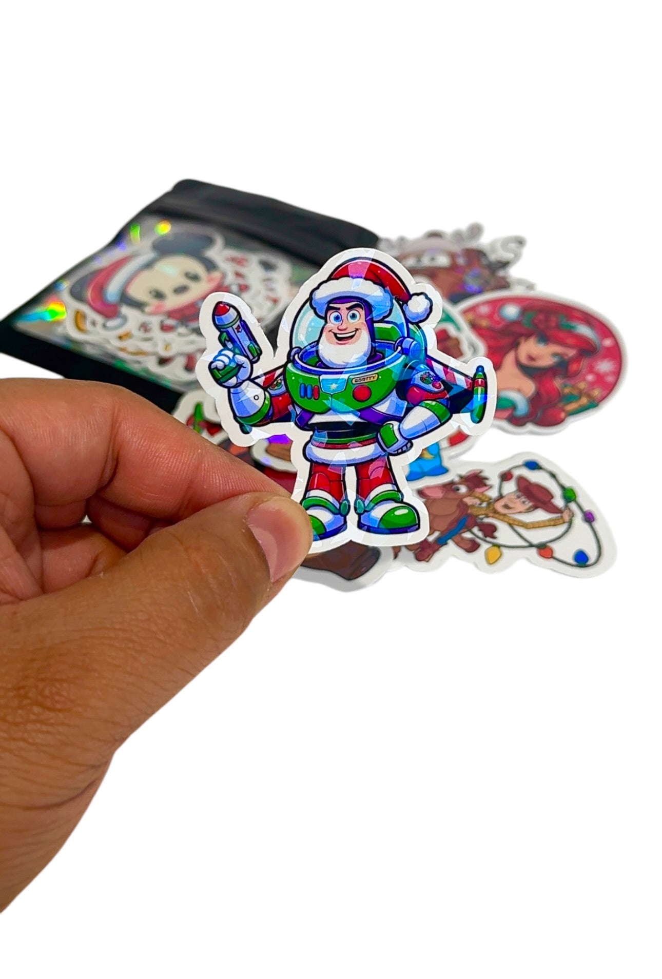 Disney and Pixar Christmas Holographic Sticker Pack of 30