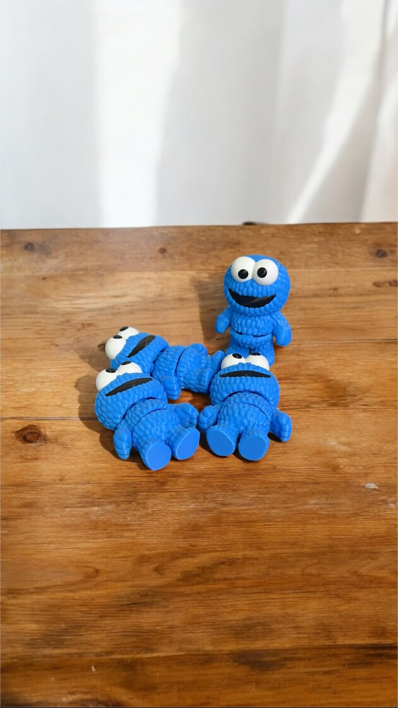 Cookie Monster Flexi Mini Figure 3D Printed