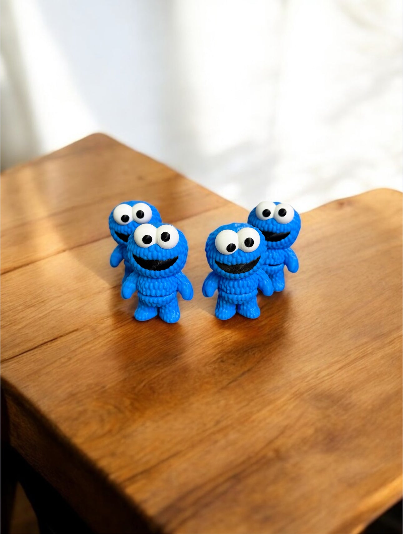 Cookie Monster Flexi Mini Figure 3D Printed