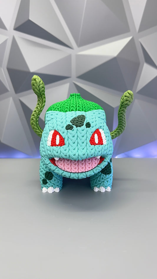 Bulbasaur Knitted 3D Printed Figure