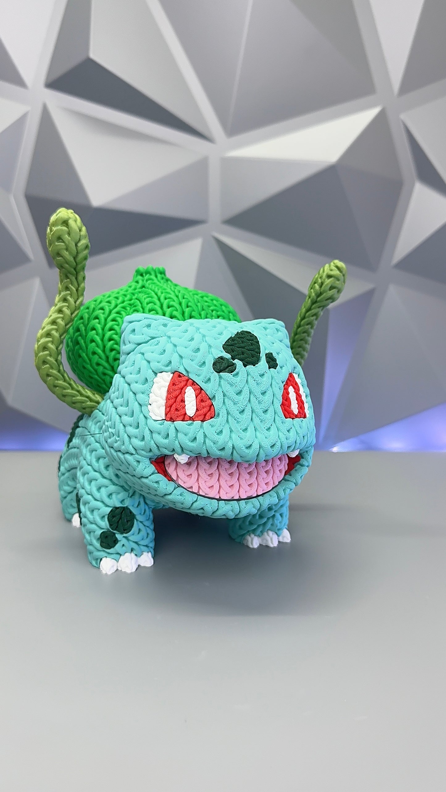 Bulbasaur Knitted 3D Printed Figure