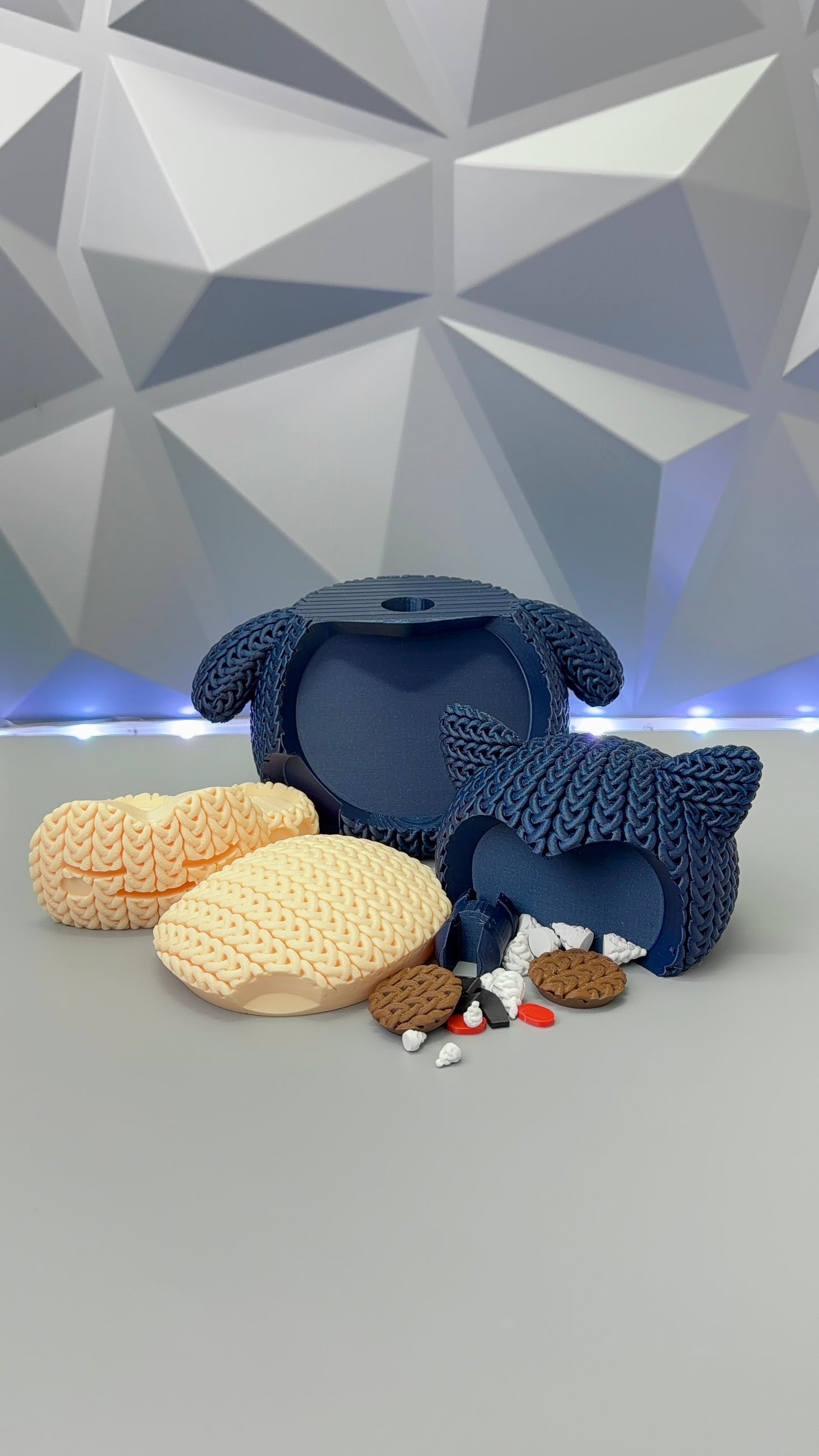 Shiny Snorlax Knitted 3D Printed Figure