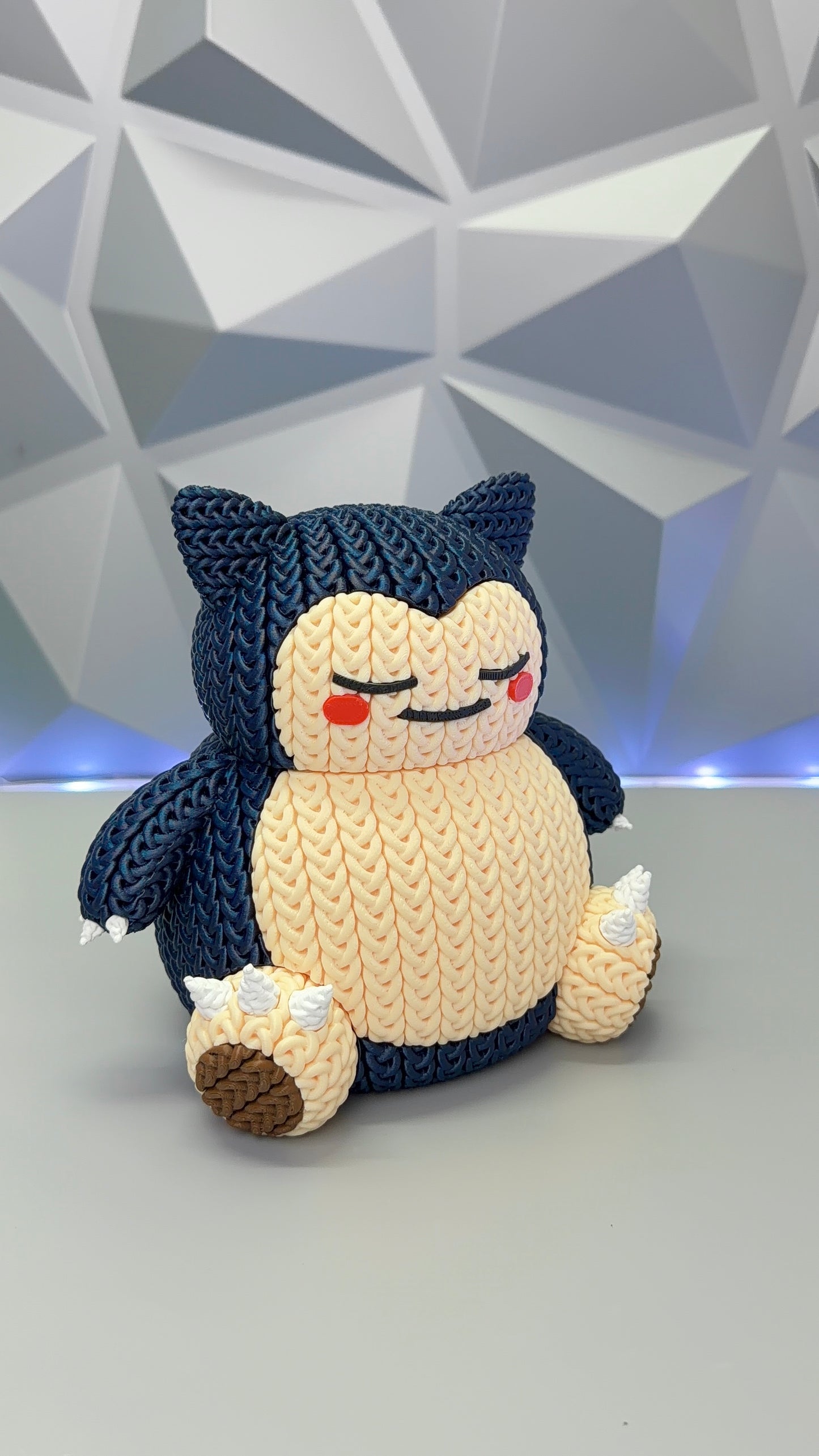 Shiny Snorlax Knitted 3D Printed Figure