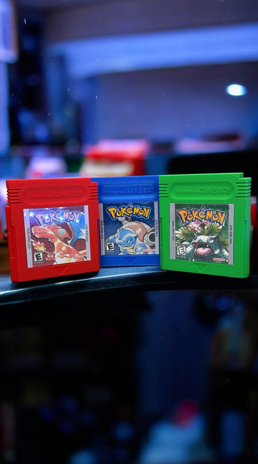 Pokemon Switch 1 and 2 Game Case -  Gameboy cartridge display Storage 3D Printed