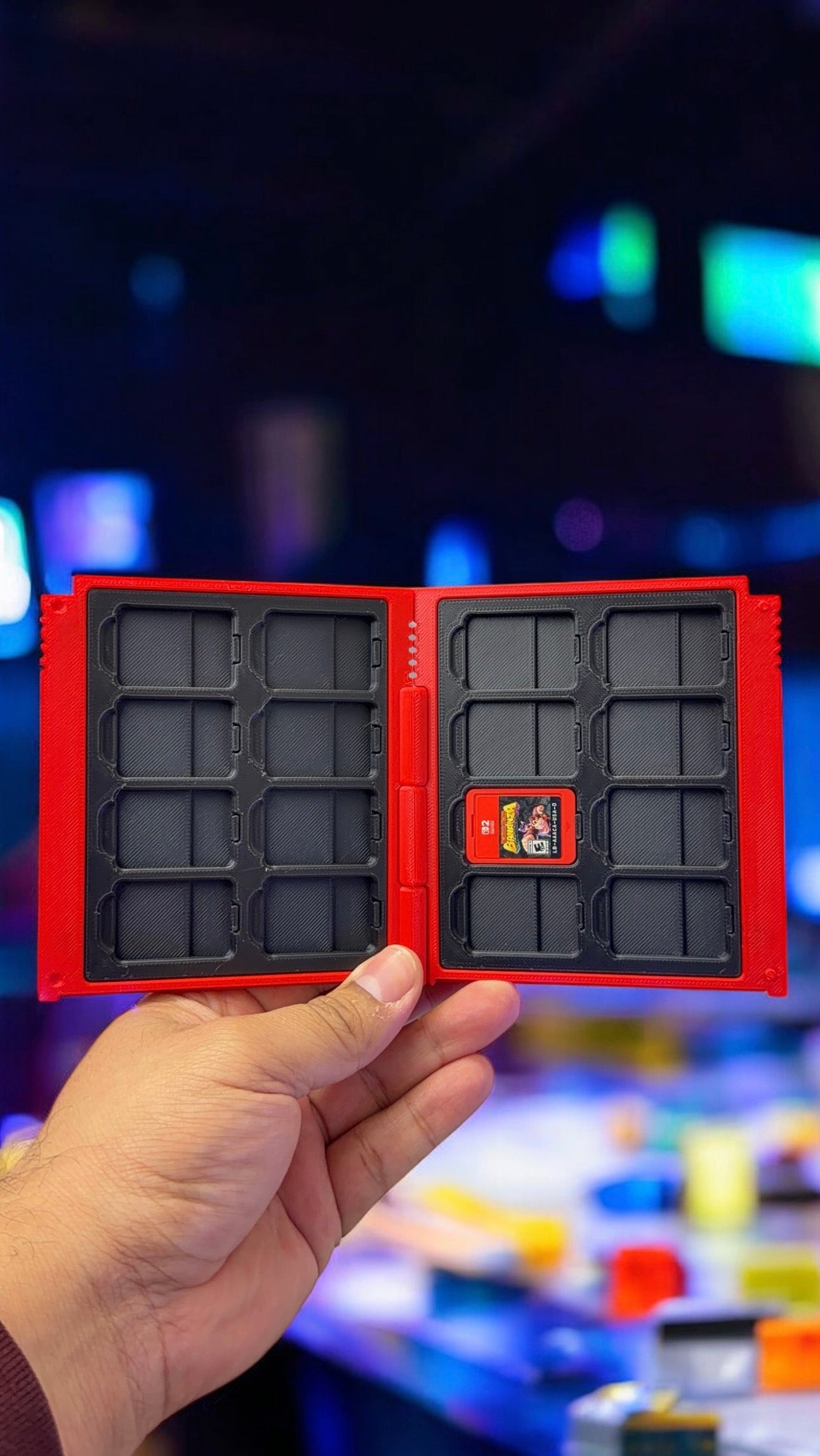 Pokemon Switch 1 and 2 Game Case -  Gameboy cartridge display Storage 3D Printed