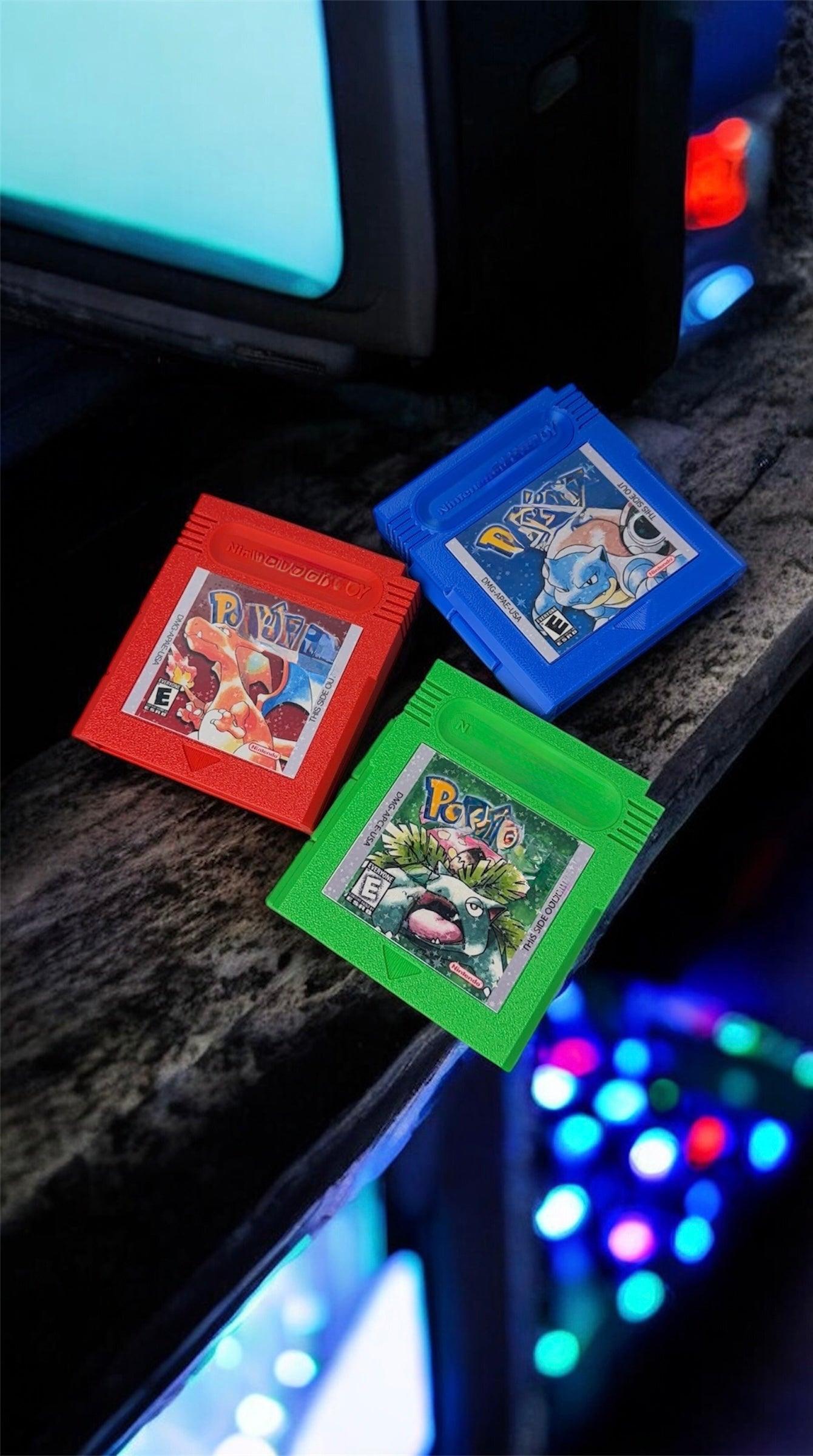 Pokemon Switch 1 and 2 Game Case -  Gameboy cartridge display Storage 3D Printed