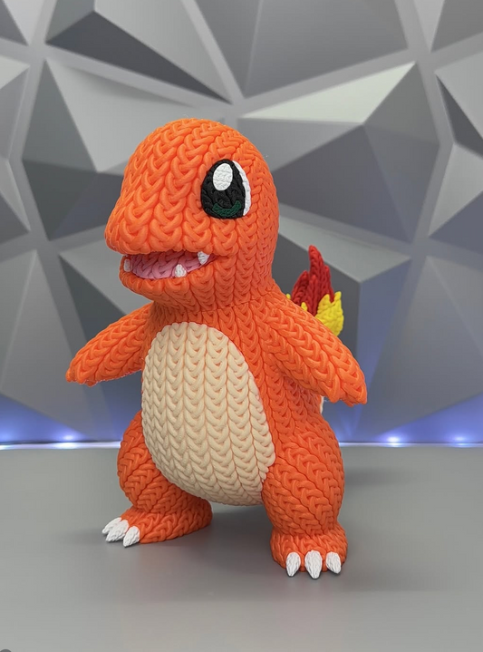 Charmander Knitted 3D Printed Figure