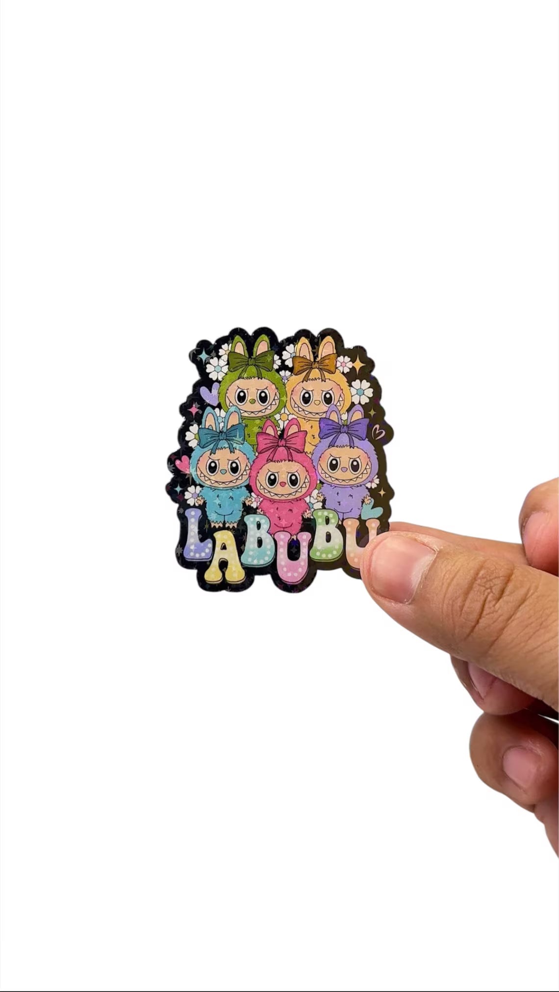 Labubu Holographic Sticker Pack of 30