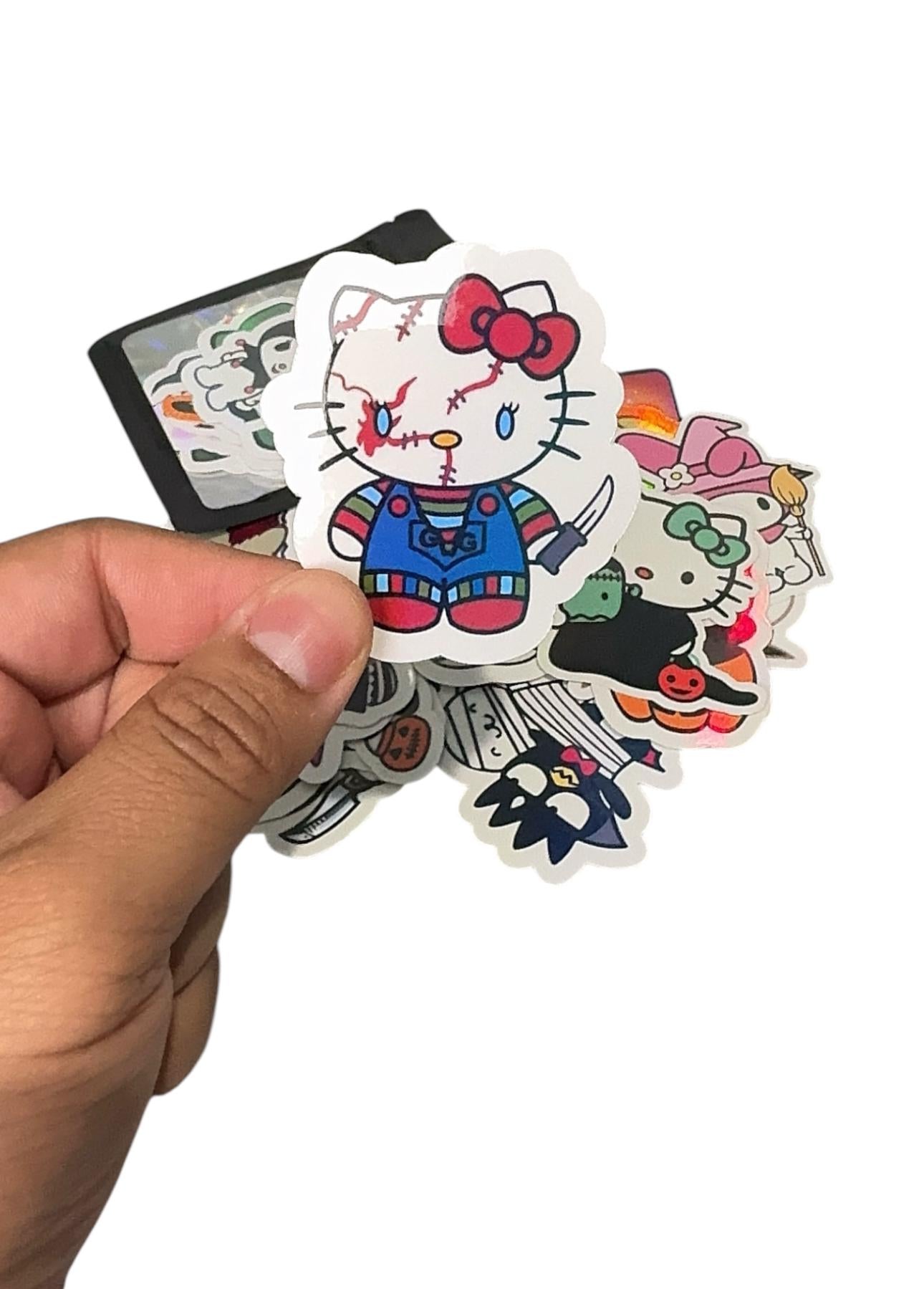 Hello-Kitty Holographic Halloween Sticker Pack of 30