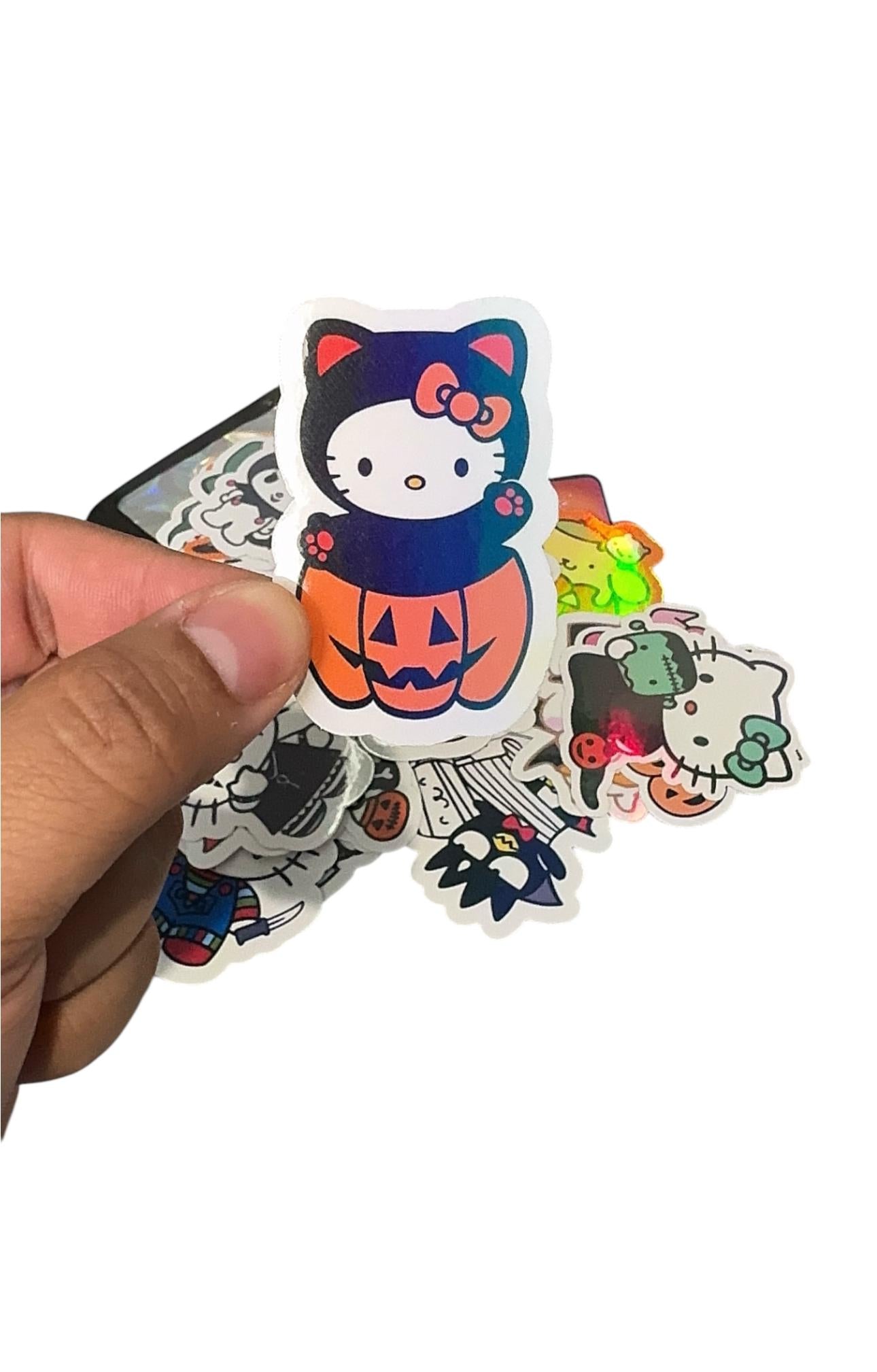 Hello-Kitty Holographic Halloween Sticker Pack of 30