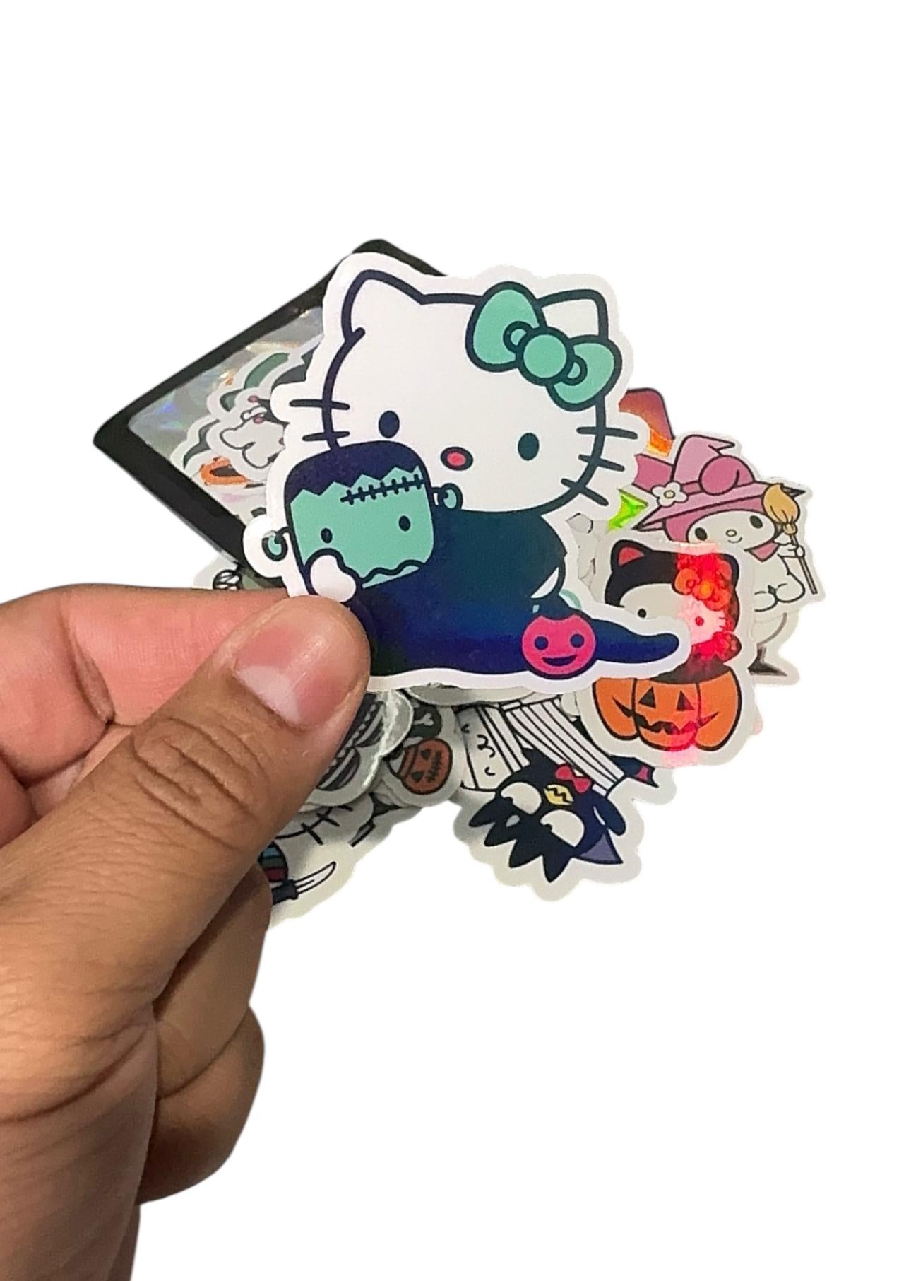 Hello-Kitty Holographic Halloween Sticker Pack of 30