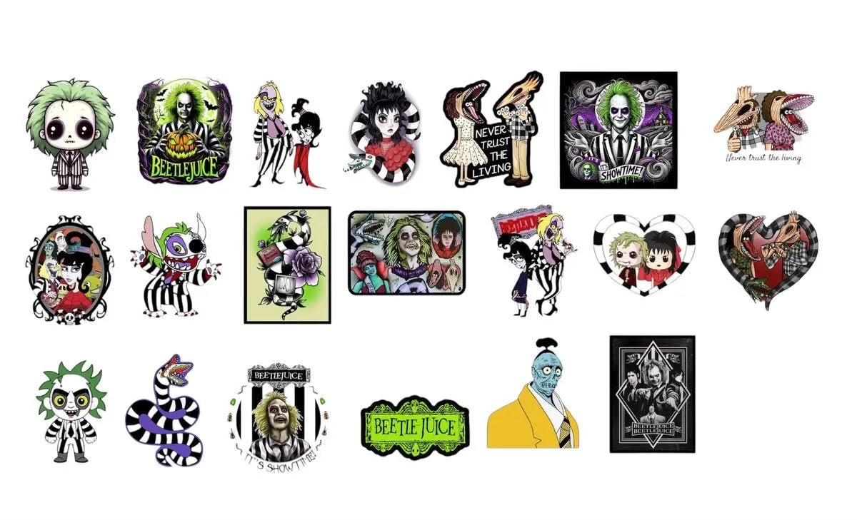 Beetlejuice Holographic Stickers Pack of 30