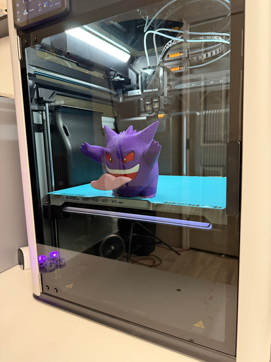 Gengar Window Figure 3D Printed